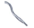 Wire Rope, Galvanised Metal, 3mm x 50m, Silver